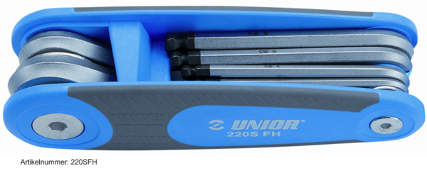 Unior Kugelkopf-Stiftschlüssel-Set im Falthalter (Inbus)